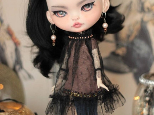 Blythe custom sculpted doll Miwa by KatiBlythe