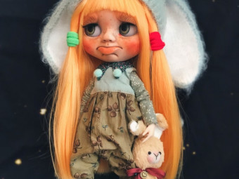 Exclusive Blythe sculpt doll bunny by VDexlusive