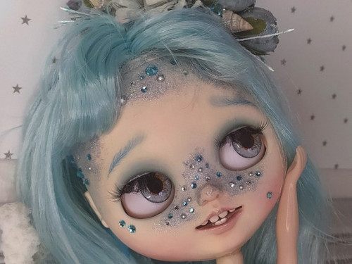 Mermaid Custom Blythe doll by GarbandBrag
