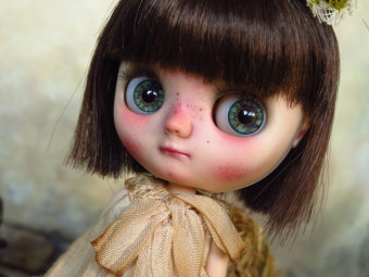 Takara Original Custom Middie Blythe doll "Lydia Green" by Xeiderdolls
