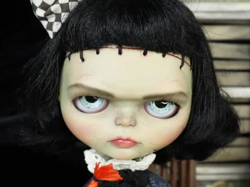 Frankenstein custom Blythe doll by ValentinaFreedom