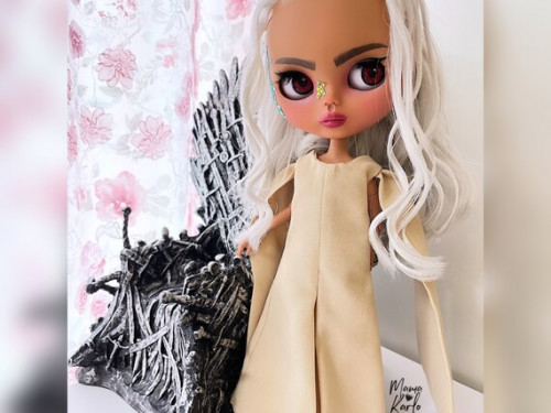 Blythe custom doll Ukraine Daenerys thrones doll by ohiblythe