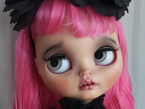 Custom Blythe doll Vampire by SnowflakeBlythe