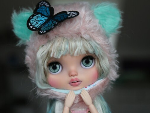 Blanche – custom Blythe Doll by Blue Butterfly Dolls by BlueButterflyDolls