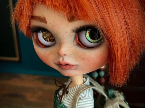 Steampunk blythe custom doll by LittleChaosArt
