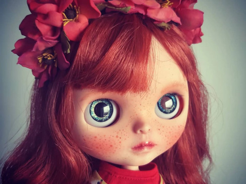 METTE – Custom Ooak Sarah Shades Blythe doll by Malkama