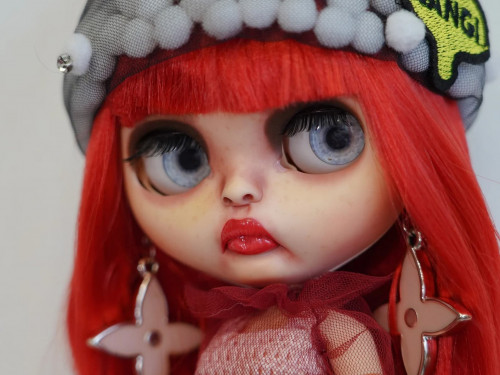 Blythe doll "Rose Red" ooak custom by Matups