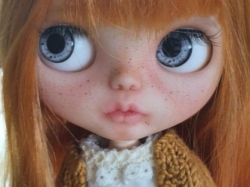 VENDIDO/ Blythe doll custom redhead/blythe doll for adopt by Tinyprincessatelier