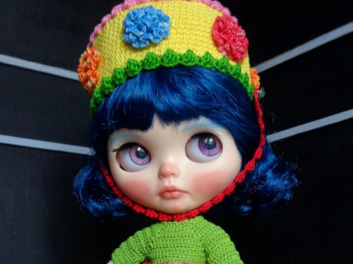 Ooak Custom Blythe doll Barbra, a little florist by Blythetinyworlds