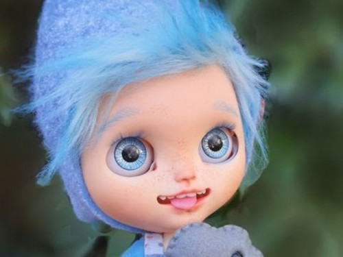 Ooak Custom Blythe doll  – Drop and Cloudy by ELFiciousShop