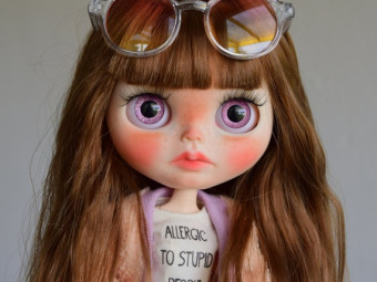 OOAK Blythe doll custom #128 „Toffy“ by GinasDollART