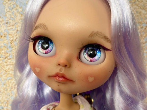 Blythe doll custom tbl with lavender hair by KattySuzume