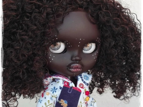 KISSA African Girl Blythe / Jecci Five custom doll by AntiqueShopDolls