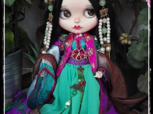 LADY ZHAO Ancient Chinese Princess Blythe custom doll by AntiqueShopDolls