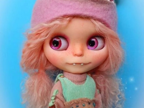 Custom Blythe doll Little Monsta by ELFiciousShop