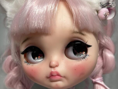OOAK Pretty in Pink Custom Blythe Doll by CreativeObsessed
