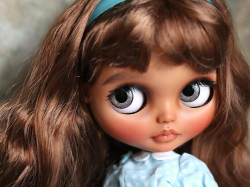 Barcelona girl Custom Blythe Doll by SuokDolls