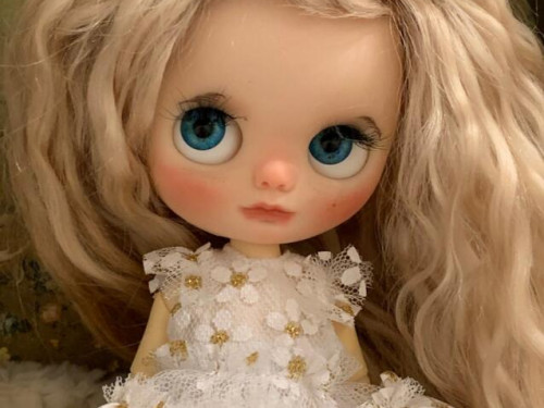 Custom Middie Blythe Doll Luna Ooak Doll by LovelyBlytheDoll