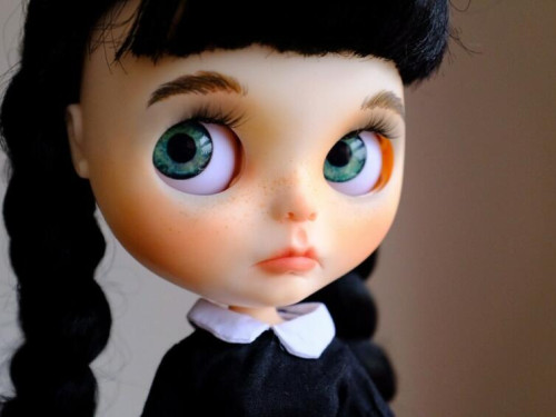 Wednesday Addams doll by MartaLeStudio