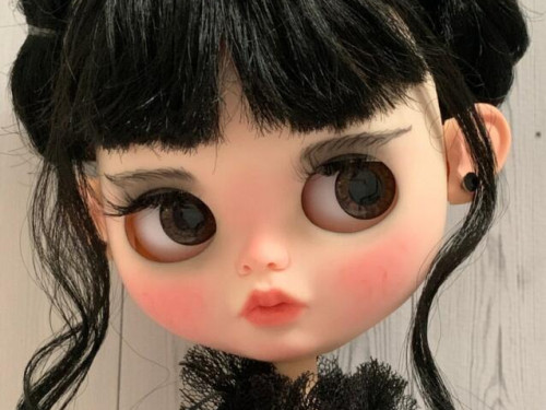 Custom Blythe Doll Wednesday by LovelyBlytheDoll