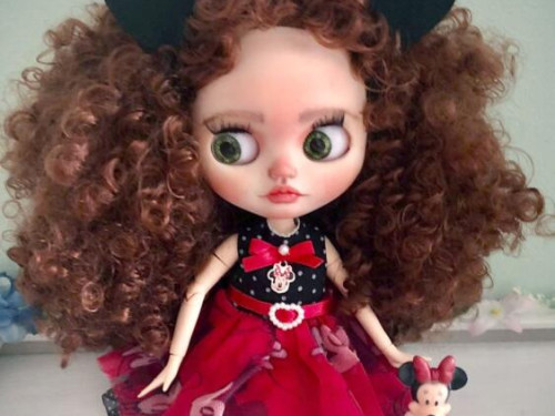 Custom Blythe doll " Minnie " by DollsByTzetzka