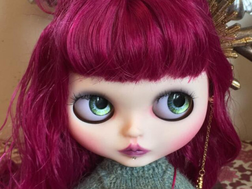 Custom Blythe Doll Factory OOAK â€œRubyâ€� by Dollypunk21