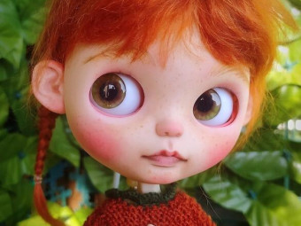 Carola, custom Blythe doll by DooDooCorner