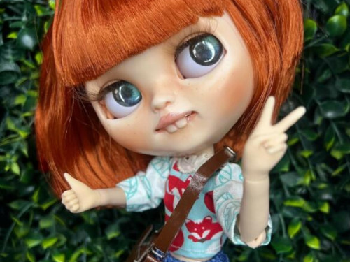Custom Blythe Doll Ruby by TheQuillandClay
