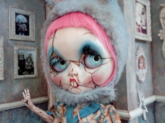 Custom Blythe Doll Bunny Rabbit by Spookykidsworkshop