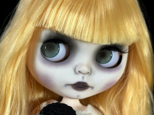 Rosemary Blythe Custom Doll Ooak Gothic Ghost Halloween by Carolinarepaints