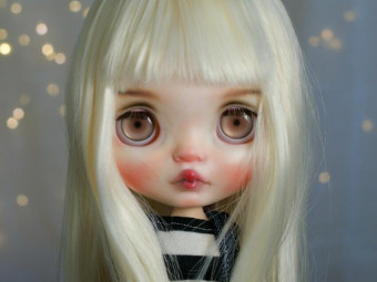 Emilia Custom Blythe Doll by SparkleEyesStudio