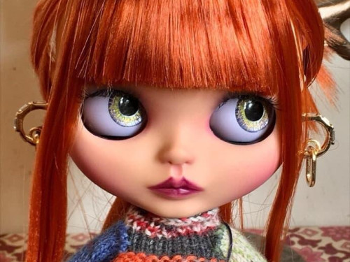Custom Blythe Doll Factory OOAK “Kim” by Dollypunk21