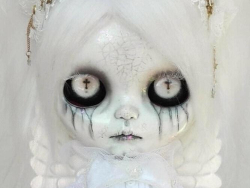 Gothic Angel SARIEL Blythe custom doll by AntiqueShopDolls