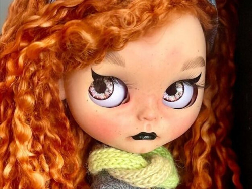 Blythe doll custom Rowena the young witch by KattySuzume