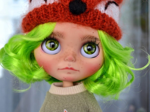 Foxy custom blythe doll by BeautyDollsShop