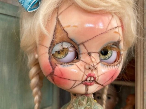 Custom Blythe Doll by Spookykidsworkshop