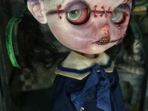 Blythe Horror Child ,Blythe ooak custom doll